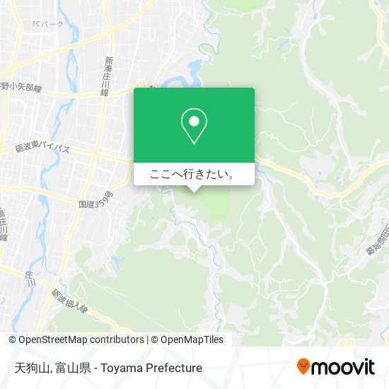天狗山地図