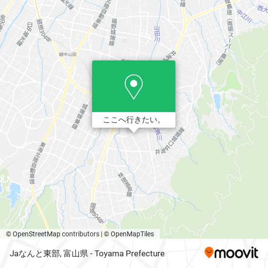 Jaなんと東部地図