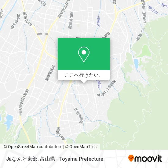 Jaなんと東部地図