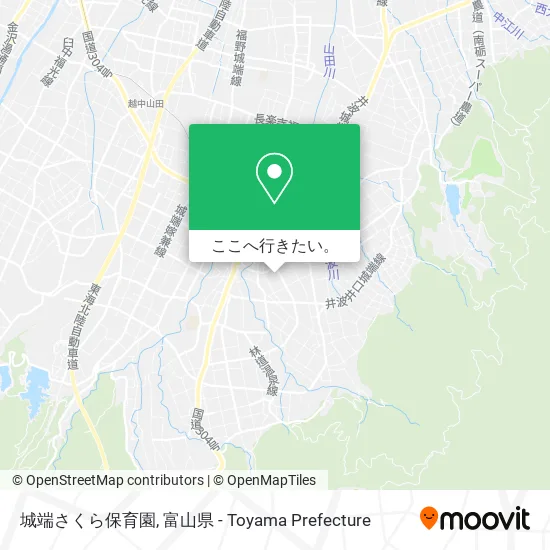 城端さくら保育園地図