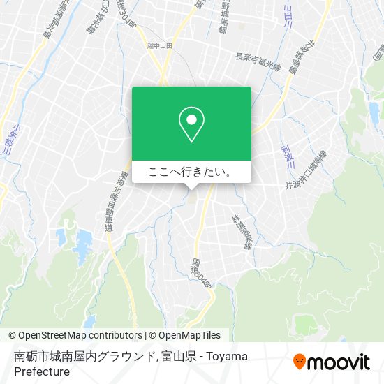 南砺市城南屋内グラウンド地図