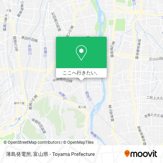 薄島発電所地図