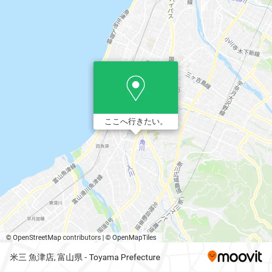米三 魚津店地図