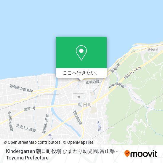 Kindergarten 朝日町役場 ひまわり幼児園地図