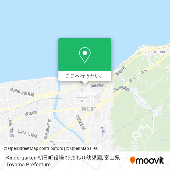 Kindergarten 朝日町役場 ひまわり幼児園地図