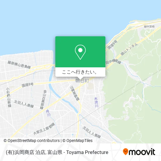 (有)浜岡商店 泊店地図