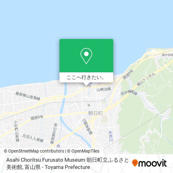 Asahi Choritsu Furusato Museum 朝日町立ふるさと美術館地図