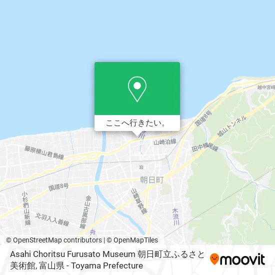Asahi Choritsu Furusato Museum 朝日町立ふるさと美術館地図