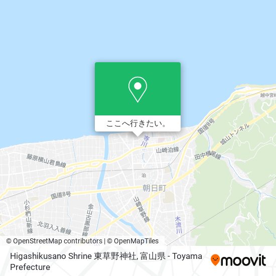 Higashikusano Shrine 東草野神社地図