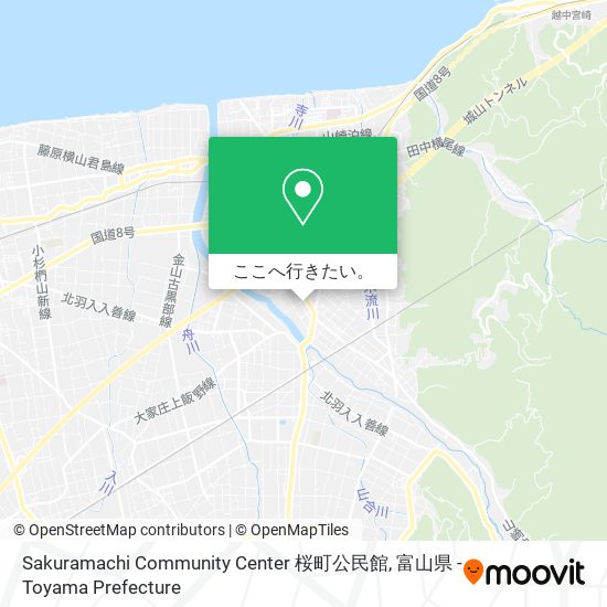 Sakuramachi Community Center 桜町公民館地図