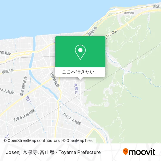 Josenji 常泉寺地図