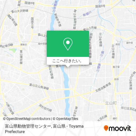 富山県動物管理センター地図