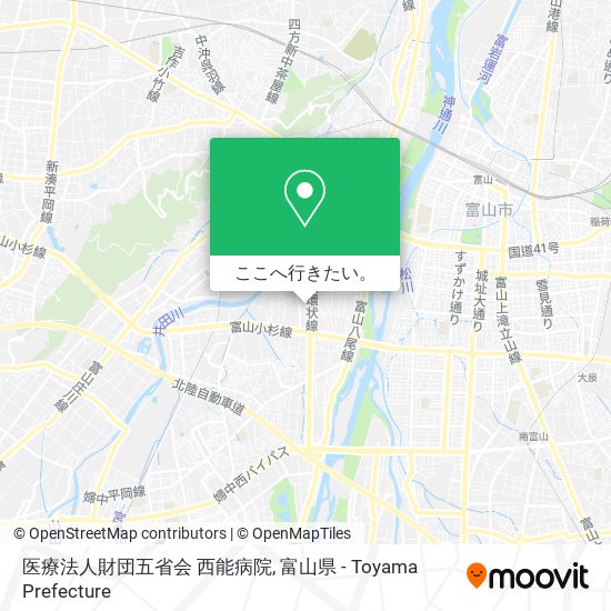 医療法人財団五省会 西能病院地図