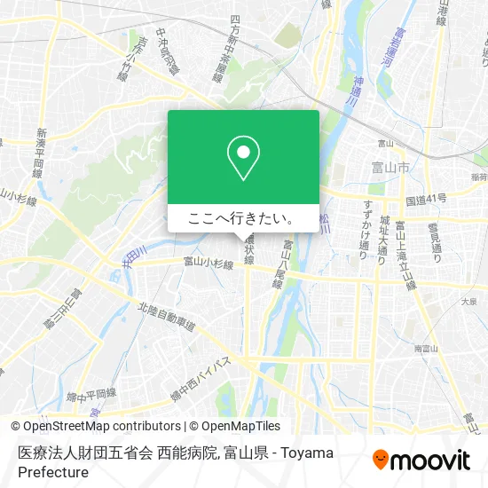 医療法人財団五省会 西能病院地図