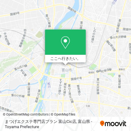 まつげエクステ専門店ブラン 富山Cic店地図