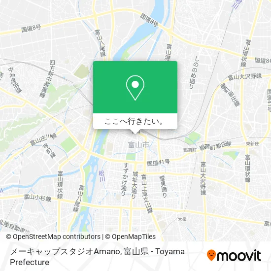 メーキャップスタジオAmano地図
