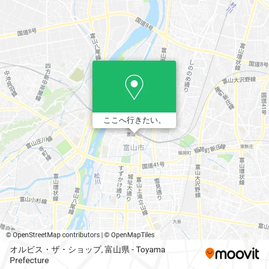 オルビス・ザ・ショップ地図