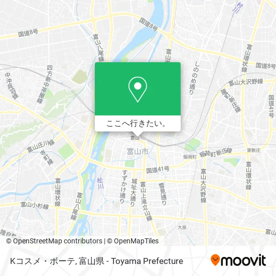 Kコスメ・ボーテ地図