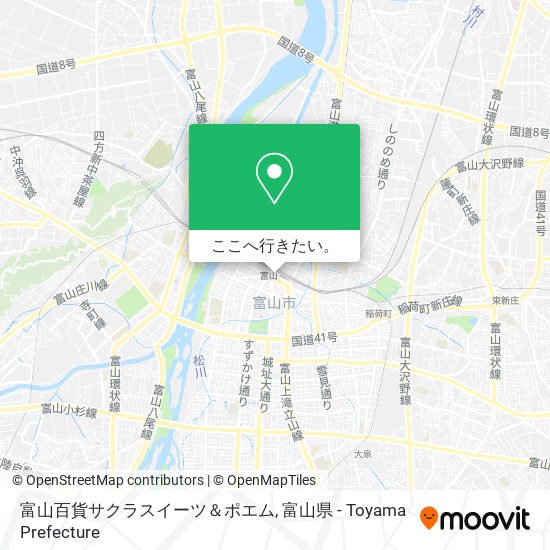富山百貨サクラスイーツ＆ポエム地図