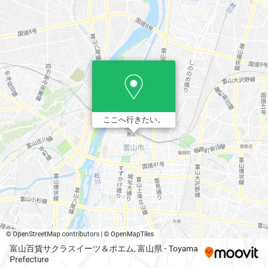 富山百貨サクラスイーツ＆ポエム地図