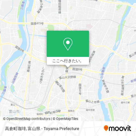 高倉町珈琲地図