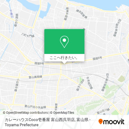 カレーハウスCoco壱番屋 富山西呉羽店地図