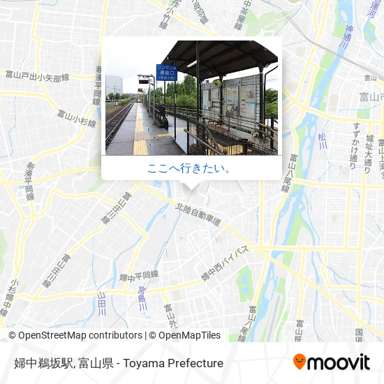 婦中鵜坂駅地図