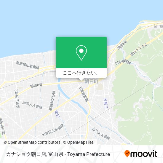 カナショク朝日店地図