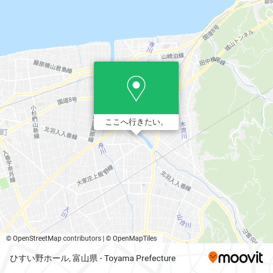 ひすい野ホール地図