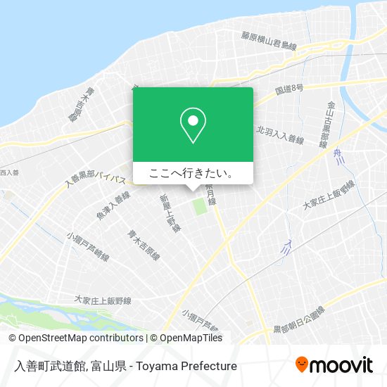 入善町武道館地図