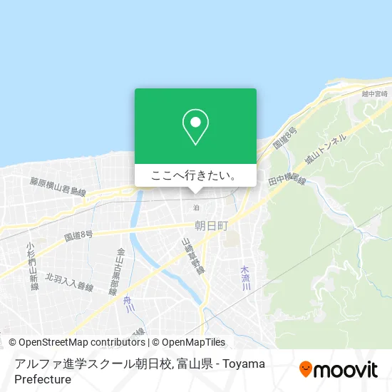 アルファ進学スクール朝日校地図