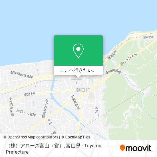 （株）アローズ富山（営）地図