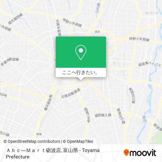 Ａｂｃ―Ｍａｒｔ砺波店地図