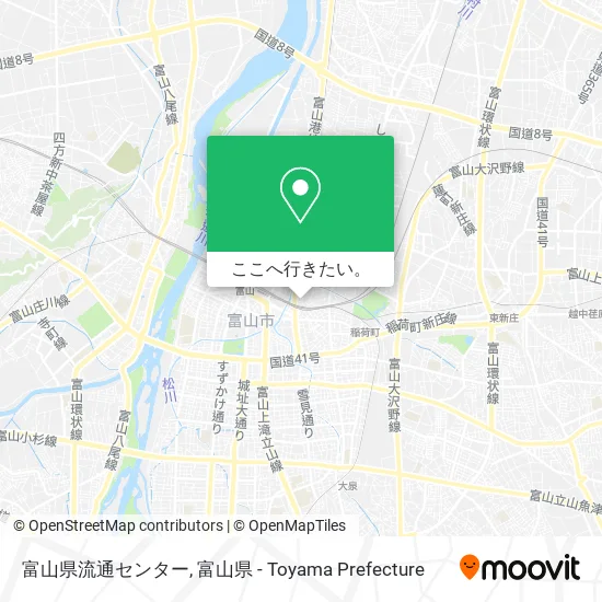 富山県流通センター地図
