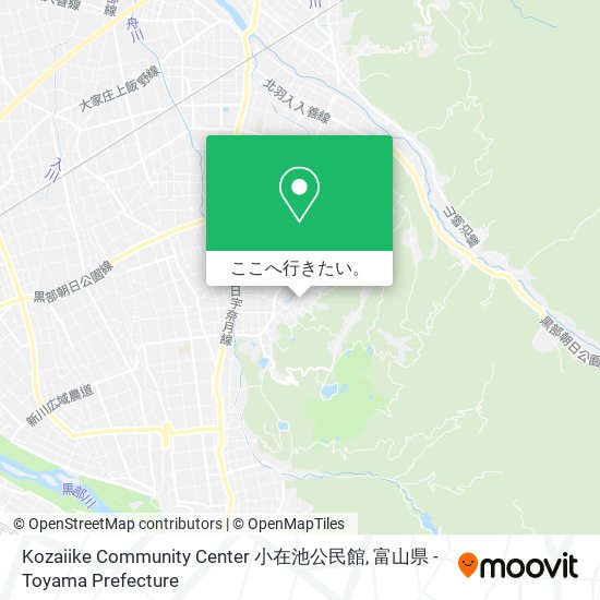 Kozaiike Community Center 小在池公民館地図