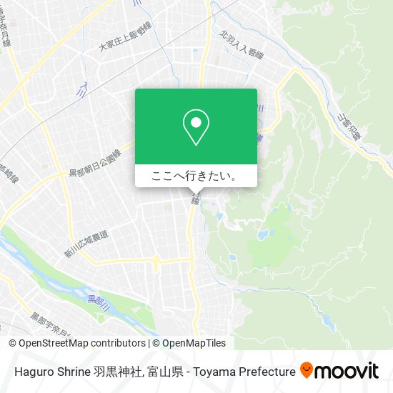 Haguro Shrine 羽黒神社地図