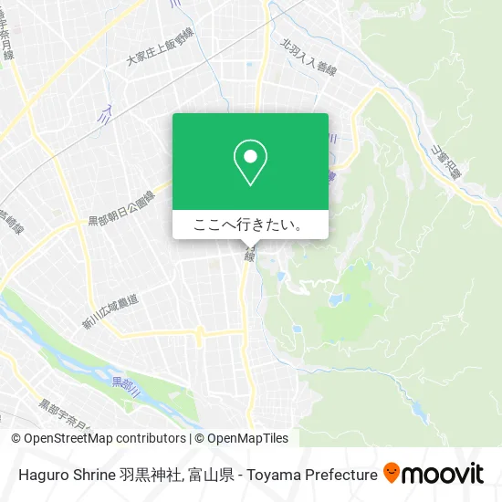 Haguro Shrine 羽黒神社地図