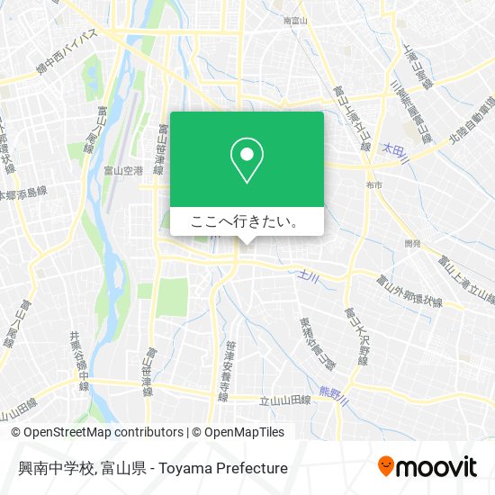 興南中学校地図
