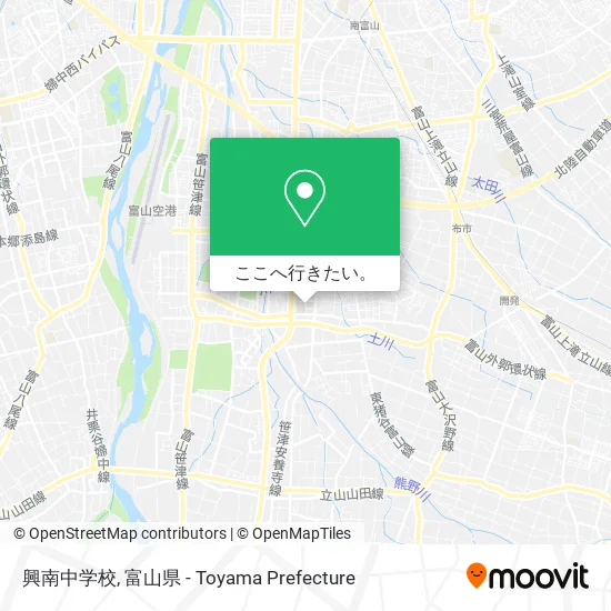 興南中学校地図