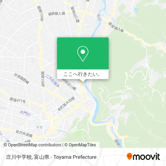 庄川中学校地図