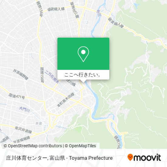 庄川体育センター地図
