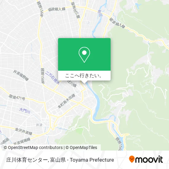 庄川体育センター地図