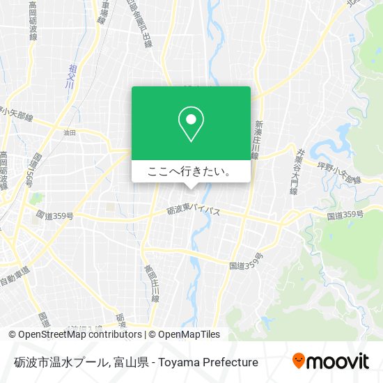 砺波市温水プール地図