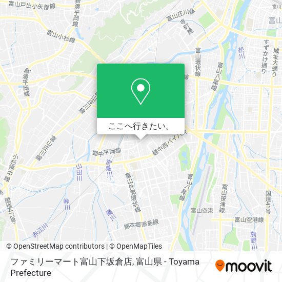 ファミリーマート富山下坂倉店地図