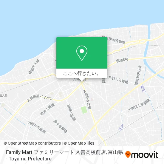 Family Mart ファミリーマート 入善高校前店地図