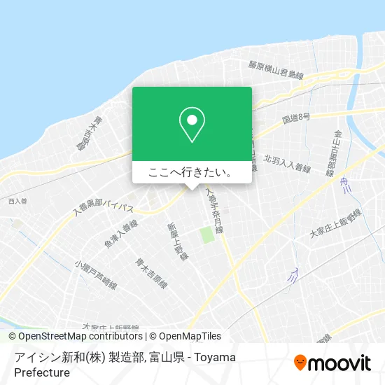 アイシン新和(株) 製造部地図