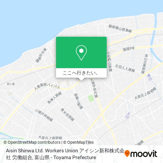 Aisin Shinwa Ltd. Workers Union アイシン新和株式会社 労働組合地図