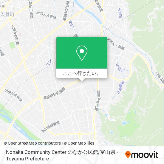 Nonaka Community Center のなか公民館地図