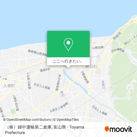 （株）婦中運輸第二倉庫地図