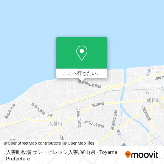 入善町役場 サン・ビレッジ入善地図